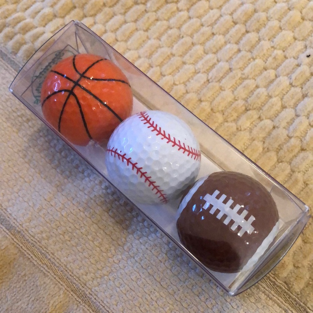🏀⚾️🏈Golf Balls Basketball•Baseball•Football for Sports Fans